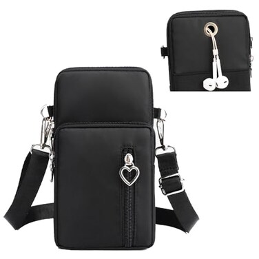 eMorevalue Cell Phone Purse Wallet Crossbody Pouch Bag for Samsung Galaxy S25 S24 S23 Ultra S21 S22 S20 Plus Fe Note 20 A15 5G A25 A35 A05S A14 A16 A56 A26 Motorola G Stylus 5G G Play 2024 Edge Pixel