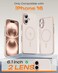 TOCOL for Phone 16 Case Compatible with Magsafe Charger Full Camera Protection Drop Protection Translucent Matte Phone Case for iPhone 16 61 inch Desert