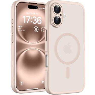 TOCOL for Phone 16 Case Compatible with Magsafe Charger Full Camera Protection Drop Protection Translucent Matte Phone Case for iPhone 16 61 inch Desert