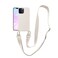 VooDirop Compatible with iPhone 15 Pro Max Case with Lanyard Crossbody iPhone Case with Strap Adjustable Shockproof Drop Protection Silicone Phone Cover for iPhone 15 Pro Max 67 Stone