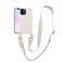 VooDirop Compatible with iPhone 15 Pro Max Case with Lanyard Crossbody iPhone Case with Strap Adjustable Shockproof Drop Protection Silicone Phone Cover for iPhone 15 Pro Max 67 Stone