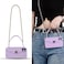 Yatchen Wallet Case for iPhone 15 PlusCrossbody Phone Case with Lanyard Strap Cute Flip Credit Card Holder Soft Silicone Girls Lady Handbag Cover for iPhone 15 Plus Purple