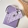 Yatchen Wallet Case for iPhone 15 PlusCrossbody Phone Case with Lanyard Strap Cute Flip Credit Card Holder Soft Silicone Girls Lady Handbag Cover for iPhone 15 Plus Purple