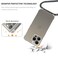 YESPURE for iPhone 15 Pro Max Lanyard Case Clear Adjustable Neck Cord Strap Cover Transparent Soft Bumper TPU Rubber Shockproof AntiYellowing Protective Strap Case Cover for iPhone 15 Pro Max Gray