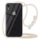 YESPURE for iPhone XR Crossbody Case Clear Adjustable Shoulder Neck Lanyard Strap Cover Women Girls Soft TPU Slim Shockproof Protective Hanging Phone Mobile Case for iPhone XR Beige