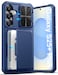 ATATOO for Samsung Galaxy S25 Plus Case Builtin Card Holder 35 Cards Slide Camera Cover RFID Blocking Military Grade Protection Shockproof Silicone Wallet Case for Galaxy S25 Plus Blue