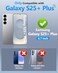 ATATOO for Samsung Galaxy S25 Plus Case Builtin Card Holder 35 Cards Slide Camera Cover RFID Blocking Military Grade Protection Shockproof Silicone Wallet Case for Galaxy S25 Plus Blue