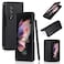 Cavor Designed for Samsung Galaxy Z Fold 3 Case with S Pen HolderFull Body Protective AntiScratch AntiDrop WearResistant PC Material Hard Flip Cover Black