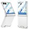 SQMCase Designed for Galaxy Z Flip 7 Case with Hinge Protection Builtin Tempered Glass Screen Protector for Samsung Flip 7 Full Cover Phone Protection Case Clear for Z Flip 7 Clear