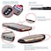 Dockem Luxe Wallet Case for iPhone XXS Slim Minimalist Case w 2 Credit Card Holder Slots UltraGrip Canvas Style Synthetic Leather Black and Grey