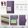 FLIPALM Wallet Case for Samsung Galaxy S24 Fe RFID Blocking Credit Card Holder PU Leather Folio Flip Kickstand Protective Shockproof Cover for S24 Fe Purple for S24 Fe 64