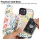 HAOPINSH for iPhone 13 Case Wallet with Card Holder Floral Flower Pattern Back Flip Folio PU Leather Kickstand Card Slots Case for Women Girls Double Magnetic Clasp Shockproof Cover 61