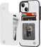 JOYAKI Wallet Case Compatible with iPhone 14 Slim Protective case with Card HolderPremium PU Leather Kickstand Card Slots Case with a Screen Protective Glass for iPhone 1461White