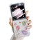 LCHULLE for Samsung Galaxy Z Flip 5 Case Bling Glitter for Girls Women Cute Clear Shiny Sparkle Planet Stars Soft Silicone Shockproof Cover Protective Phone Case for Samsung Z Flip 5 5GClear