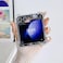 LCHULLE for Samsung Galaxy Z Flip 5 Case Bling Glitter for Girls Women Cute Clear Shiny Sparkle Planet Stars Soft Silicone Shockproof Cover Protective Phone Case for Samsung Z Flip 5 5GClear