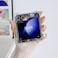 LCHULLE for Samsung Galaxy Z Flip 5 Case Bling Glitter for Girls Women Cute Clear Shiny Sparkle Planet Stars Soft Silicone Shockproof Cover Protective Phone Case for Samsung Z Flip 5 5GClear