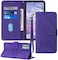 Moment Dextrad for Samsung Galaxy A53 5G Case Wallet Card Holder Slots Wrist Strap TPU Interior Protective Stand PU Leather Folio Flip Cases Cover Purple