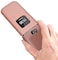 Nakedcellphone Case for Nokia 2720 V Flip Phone Rose Gold Pink Protective SnapOn Hard Shell Cover Grid Texture for Verizon TA1295 2720V