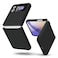 oakxco for Samsung Galaxy Z Flip 4 Phone Case Liquid Silicone Grip Cute Thin Slim Soft Rubber TPU Plain Smooth Gel Cover for Women Girl Aesthetic Design Matte Solid Protective Shockproof Black