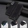 Oduio for Samsung Galaxy S25 Edge Wallet Case with RIFD Blocking Card Holder PU Leather Flip Folio Kickstand Business Protective Phone Cover 67 Inch 2025 Black