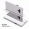Omorro Smart Case for Galaxy S22 Ultra SleepWake Windows View Design Flip 360 Full Body Builtin Screen Protection Protector Slim Hard Mirror Kickstand Cover for Galaxy S22 Ultra Silver