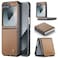 Phernykas Case for Samsung Galaxy Z Flip 6 Wallet Case with Card Holder Kickstand RFID Blocking Magnetic Closure Shockproof Protective PU Leather Case for Galaxy Z Flip 6 Flip Case Wallet Brown