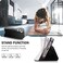Qissy Phone Case for Samsung Galaxy S23 5G Case Clear View Window Luxury Slim Mirror Galaxy S23 Case with Kickstand Leather Hard PC Flip Shockproof Protective Cover for Samsung S23 Case Black