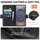 SHIELDON Genuine Leather Wallet Case for Galaxy S25 Ultra 69 2025 Black
