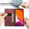 SINIANL iPhone 11 Pro Max Leather Case Folding Flip Case with Kickstand Credit Card Slot Magnetic Closure Protective Cover for iPhone 11 Pro Max 2019 Wine Red