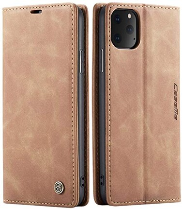 SINIANL iPhone 11 Pro Wallet Case Leather Book Folding Flip With Kickstand Credit Card Slot Magnetic Closure Protective Cover for Apple iPhone 11 Pro 2019 58 Inch Brown