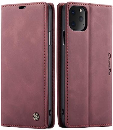 SINIANL iPhone 11 Wallet Case iPhone 11 Leather Case Book Folding Flip Case with Kickstand Credit Card Slot Magnetic Closure Protective Cover for Apple iPhone 11 2019 61 inch Wine Red
