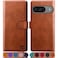 SUANPOT for Google Pixel 9 5GGoogle Pixel 9 Pro 63 Wallet case with RFID Blocking Credit Card HolderFlip Book PU Leather Protective Cover Women Men for Pixel 9 Phone case Light Brown