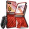 SUPCASE for Samsung Galaxy Z Flip 7 Case with Builtin Stand BeltClip Unicorn Beetle Pro Hinge Protection Front Tempered Glass Screen Protector Full Body MilitaryGrade Phone Cover Ruddy