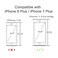 TORU CX PRO for iPhone 8 PlusiPhone 7 Plus Case Wallet Protective Shockproof Heavy Duty Cover with Hidden Card Holder Card Slot Plastic Mirror Included Black