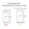 TORU CX PRO for iPhone 8 PlusiPhone 7 Plus Case Wallet Protective Shockproof Heavy Duty Cover with Hidden Card Holder Card Slot Plastic Mirror Included Black