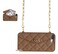 UnnFiko Wallet Case Compatible with iPhone XR Cute Light Luxury Bag Design Purse Flip Card Pouch Cover Soft Silicone Case with Handstrap Long Shoulder Strap Brown iPhone XR