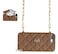 UnnFiko Wallet Case Compatible with iPhone XR Cute Light Luxury Bag Design Purse Flip Card Pouch Cover Soft Silicone Case with Handstrap Long Shoulder Strap Brown iPhone XR