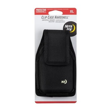 Nite Ize Clip Case Hardshell Universal Rugged Holster Belt Clip Phone Case for Easy Access Heavy Duty Protective MultiPurpose Durable Design Hardshell Vertical XL