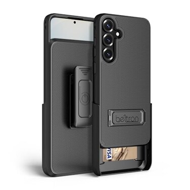 BELTRON Case with Belt Clip for Samsung Galaxy S24 Galaxy S25 Slim Protective DualLayer Full Body Grip Case Swivel Belt Holster with KickstandCard Holder