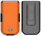 Nakedcellphone Case with Clip for CAT S22 Flip Phone Bright Orange Slim Hard Shell Cover and RotatingRatchet Belt Hip Holster Holder Combo