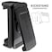 Ghostek UNIVERSAL HOLSTER with 360Degree Swivel Belt Clip and BuiltIn Kickstand Designed to Fit Any Phone or Case up to 37IN Wide with Rubberized Sides to Keep Your Device Secure 2ndGen Black