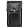 hengwin Hengwin Genuine Leather Cell Phone Holster for Belt Belt Pouch Fits for iPhone 17 Pro Max 16 Pro Max 15 Pro Max 14 Pro Max Samsung Galaxy S25 Edge Holster Case with Belt Clip Phone Holder Blac