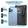 hengwin Hengwin Genuine Leather Cell Phone Holster for Belt Belt Pouch Fits for iPhone 17 Pro Max 16 Pro Max 15 Pro Max 14 Pro Max Samsung Galaxy S25 Edge Holster Case with Belt Clip Phone Holder Blac