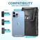 hengwin Hengwin Genuine Leather Cell Phone Holster for Belt Belt Pouch Fits for iPhone 17 Pro Max 16 Pro Max 15 Pro Max 14 Pro Max Samsung Galaxy S25 Edge Holster Case with Belt Clip Phone Holder Blac