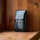hengwin Hengwin Genuine Leather Cell Phone Holster for Belt Belt Pouch Fits for iPhone 17 Pro Max 16 Pro Max 15 Pro Max 14 Pro Max Samsung Galaxy S25 Edge Holster Case with Belt Clip Phone Holder Blac
