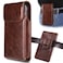INGIDO Holster for Galaxy S25 Ultra S24 Ultra S23 Ultra 5G Note 20 Ultra 5G Note 10 Plus 5G Premium Leather Pouch with Belt Clip Phone Holster Belt Case Coffee XL