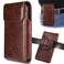 INGIDO Holster for iPhone 17 Pro Max 16 Pro Max 15 Pro Max 14 Pro Max 13 Pro Max 16 Plus 15 Plus 14 Plus Premium Leather Pouch with Belt Clip Phone Holster Belt Case Coffee L