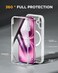 Miracase Magnetic for iPhone 16 Plus Case FullBody Phone with Builtin Glass Screen Protector Compatible with MagSafe Military Drop Proof 16 Plus Cover Bumper 67 inch Matte Clear