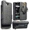 Nakedcellphone Combo Series Compatible with Sonim XP8 Phone Case Kickstand Hard Cover with RotatingRatchet Belt Clip Holster for XP8800 Black Tread