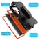 NJJEX Njjex Rugged Case for Samsung Galaxy S23 Ultra for Galaxy S23 Ultra Case with Belt Clip Holster Full Body Protector Heavy Duty Shockproof Locking Swivel Holster Kickstand Hard Phone Cover Orange